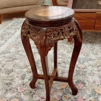 استند کنارسالنی کارهند فول منبت کاری چوب گردو.وسنگ