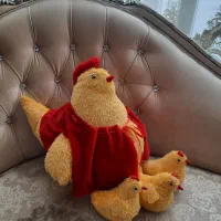 عروسک پولیشی مرغ و جوجه هاش