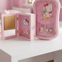 ست ساعت دیواری و رومیزی (Hello Kitty) - بسیار تمیز