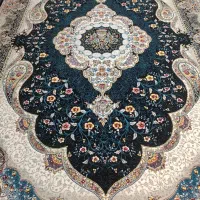 فرش فرهنگیان/یک تخته فرش۶متری۷۰۰شانه سورمه ای آک