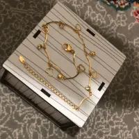 پابند/گردنبند/نیم ست استیل رنگ ثابت