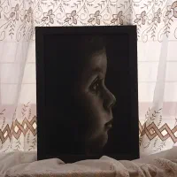 تابلو نقاشی چهره کودک