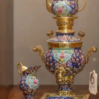 سماور برنجی ۵تیکه