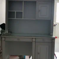 میز تحریر  و کتابخانه برند ساحل چوب و 3 عدد تشک