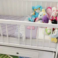 تخت خواب گهواره‌ای همراه تشک