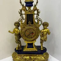 ساعت رومیزی برنزی سنگین وزن آنتیک