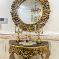 آینه کنسول شمعدانی