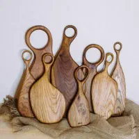 تخته گوشت چوب طبیعی تک و عمده
