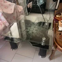 میز شیشه ای عسلی سه عدد