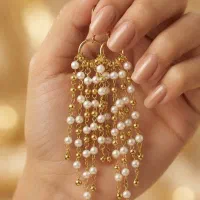 گوشواره آویز مرواریدی