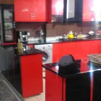 کابینت MdF بدنه مشکی درب ها هایگلاس ترکیه