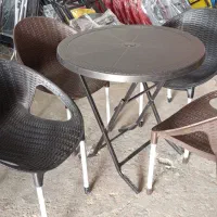 صندلی پلاستیکی پلیمری فانتزی حصیری