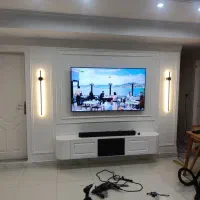 تی وی وال کابینت کمددیواری نقاشی بازسازی
