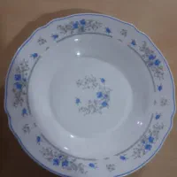 بشقاب اصل گل آبی