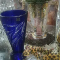 گلدان تکی سزار  ۳ پوسته لهستان گلدان طلاکوب ۷ گله
