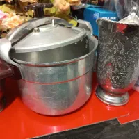 زودپز ودوعدد پارچ استیل و نقره کندیکا ری شده
