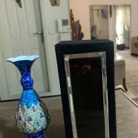 گلدان میناکاری طول ۲۰ سانت