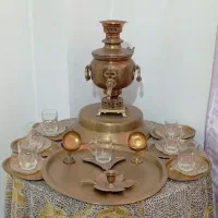 سرویس سماور ذغالی قدیمی