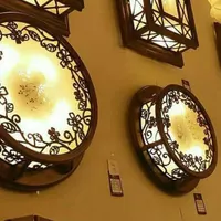 لوستر سقفی چوبی مدل فلاور|لوستر و چراغ آویز|مشهد, وحدت|دیوار