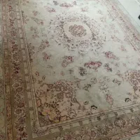 دوتخته فرش ماشینی ۶ و ۹ متری کرم رنگ