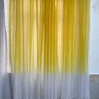 پرده حریر شیشه ای هال یا اتاق
