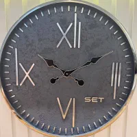 ساعت دیواری فلزی چوبی