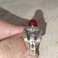 انگشتر عقیق سرخ آبدار / رکاب دست‌ساز استاد مقدم