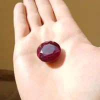 نگین یاقوت سرخ اصلی ۷۶ قیراطی درشت