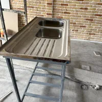 سینک دو لگنه راست