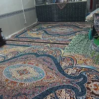 فرش 12متری دوعدد 700شانه کاشان فرش گونه