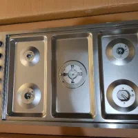 اجاق گاز پنج شعله رومیزی استیل ویرپول آمریکایی