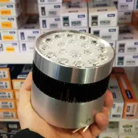 چراغ استوانه روکار بدنه استیل و بدنه سفید