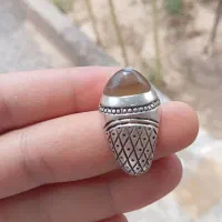 انگشتر باباقوری جز عالی سنگ طبیعی