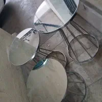 استند میز عسلی استیل استند آینه ای