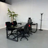 میز مدیریت و میز کنفرانس با صفحه شیشه ایM214