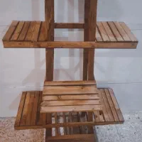 پایه گلدان چوبی