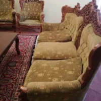 مبل کلاسیک منبت کاری چوب راش فوری فروشی