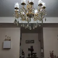 لوستر برنز ۵ شاخه|لوستر و چراغ آویز|تهران, دروازه شمیران|دیوار