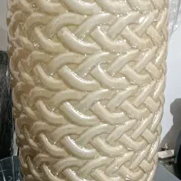 دو عدد گلدان شیشه ای