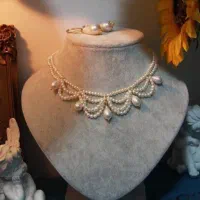 گردنبند مجلسی مرواریدی