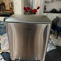 سطل زباله پدالی سام ست مدل چهارگوش استیل
