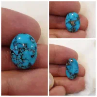 فیروزه رنگ محک طبیعی نیشابوری کاملا طبیعی