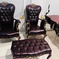 ست مبل چرم کامل اداری ارجینال اک بهترین جنس کیفیت