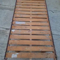 کفی تخت یک نفره چوبی