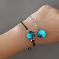 ست دستبند و گردنبند ماه شبتاب