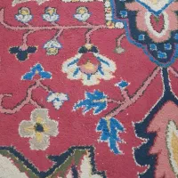 گلیم فرش  قرمز گلی
