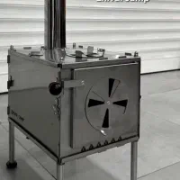 بخاری هیزمی مسافرتی تمام استیل