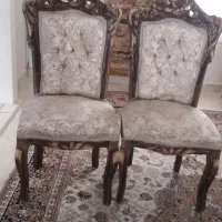 دوعدد صندلی  چوبی