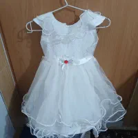 لباس عروس بچگانه شیک پ تمیز نو