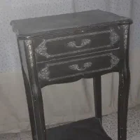 میز تلفن چوبی